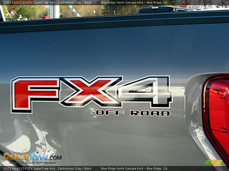 2021 Ford F150 STX SuperCrew 4x4 Carbonized Gray / Black Photo #32