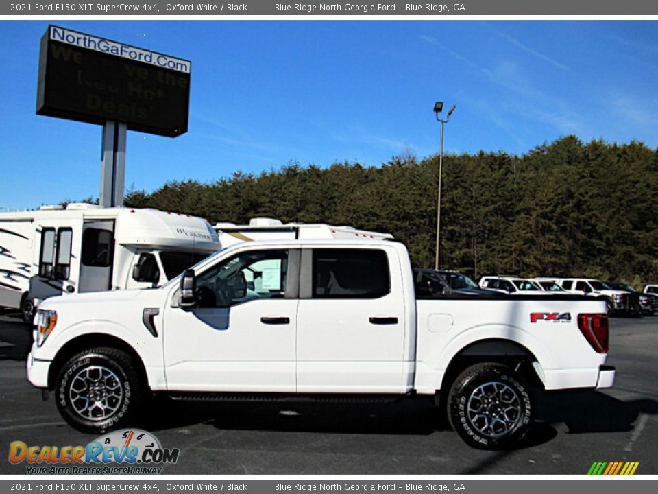 2021 Ford F150 XLT SuperCrew 4x4 Oxford White / Black Photo #2