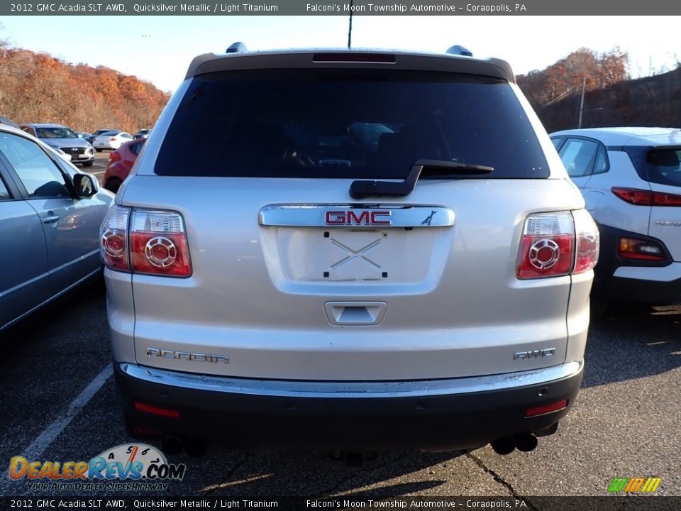 2012 GMC Acadia SLT AWD Quicksilver Metallic / Light Titanium Photo #2