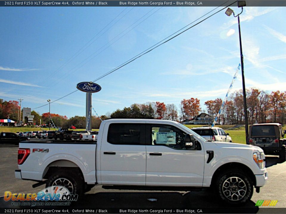 2021 Ford F150 XLT SuperCrew 4x4 Oxford White / Black Photo #6