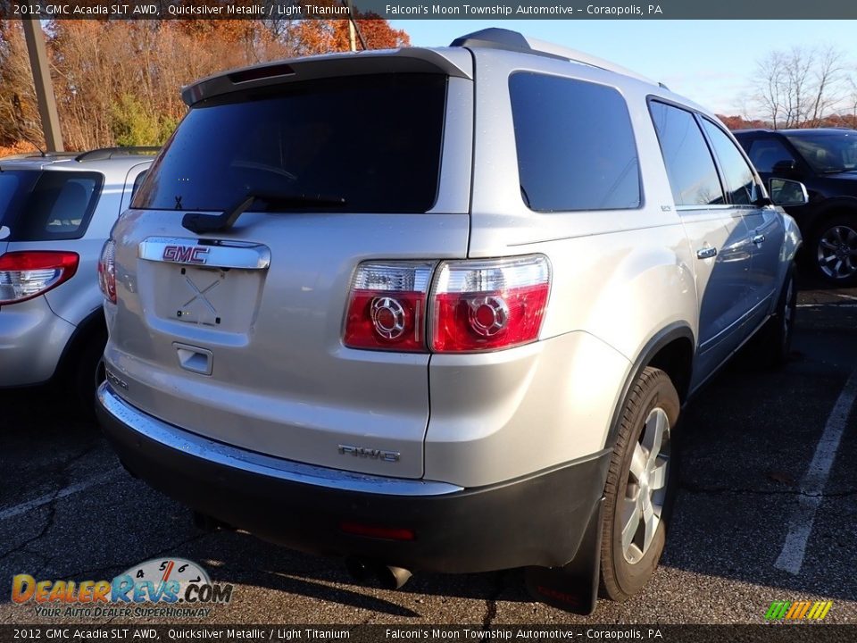 2012 GMC Acadia SLT AWD Quicksilver Metallic / Light Titanium Photo #3