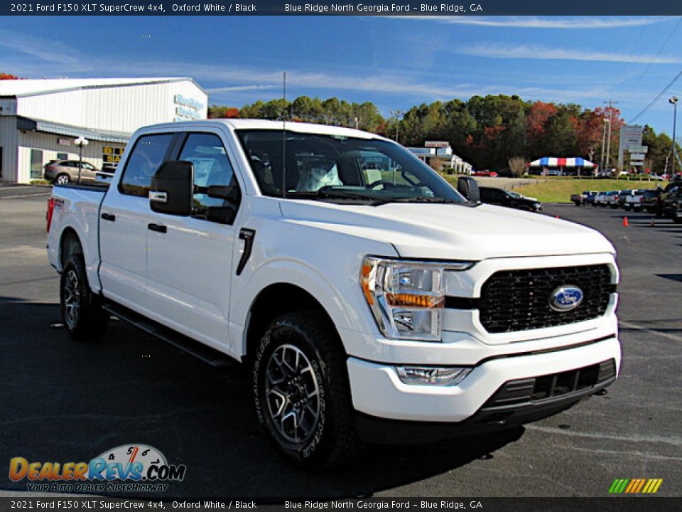 2021 Ford F150 XLT SuperCrew 4x4 Oxford White / Black Photo #7