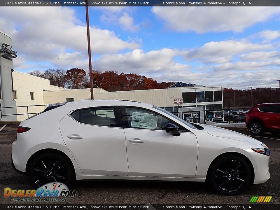 2021 Mazda Mazda3 2.5 Turbo Hatchback AWD Snowflake White Pearl Mica / Black Photo #1