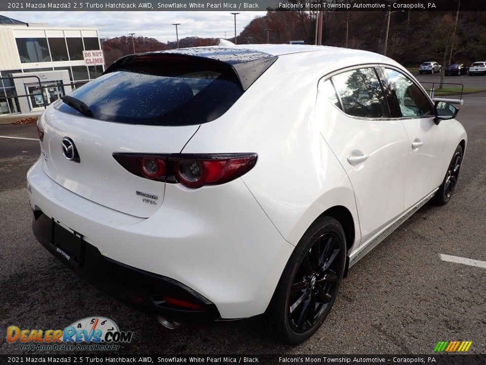 2021 Mazda Mazda3 2.5 Turbo Hatchback AWD Snowflake White Pearl Mica / Black Photo #2