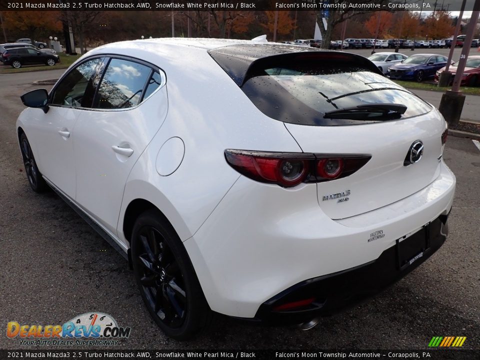 2021 Mazda Mazda3 2.5 Turbo Hatchback AWD Snowflake White Pearl Mica / Black Photo #5