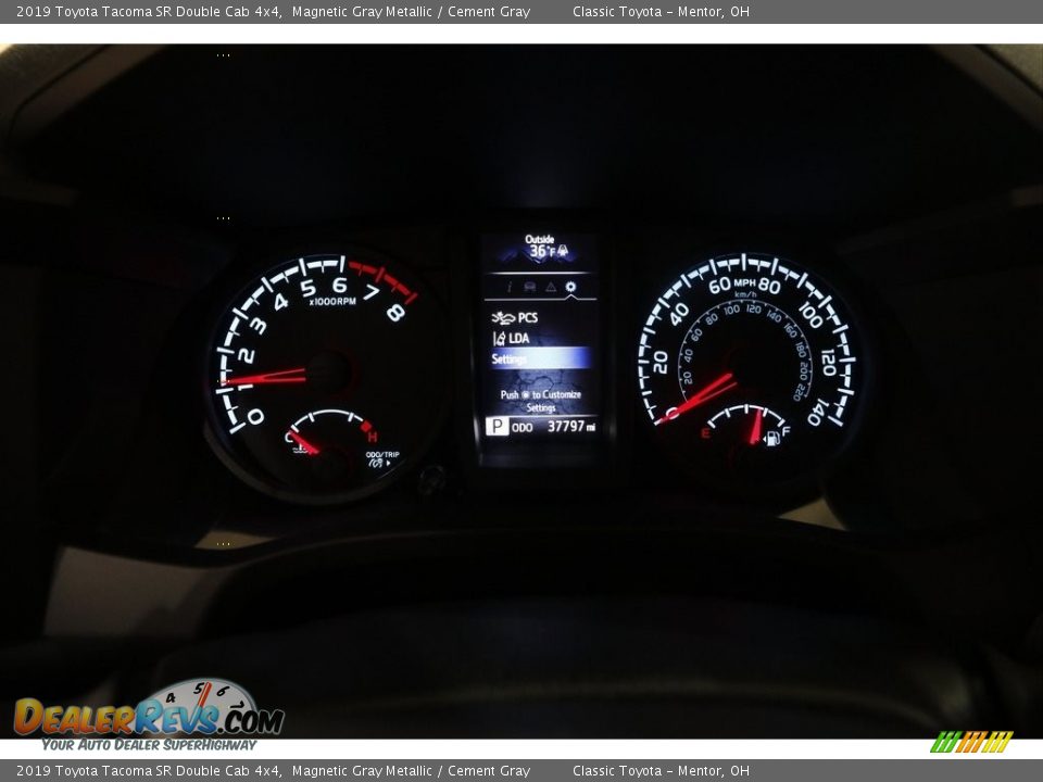 2019 Toyota Tacoma SR Double Cab 4x4 Magnetic Gray Metallic / Cement Gray Photo #8