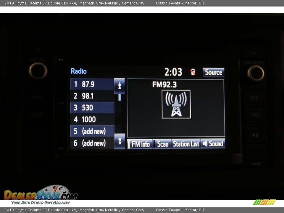 2019 Toyota Tacoma SR Double Cab 4x4 Magnetic Gray Metallic / Cement Gray Photo #11