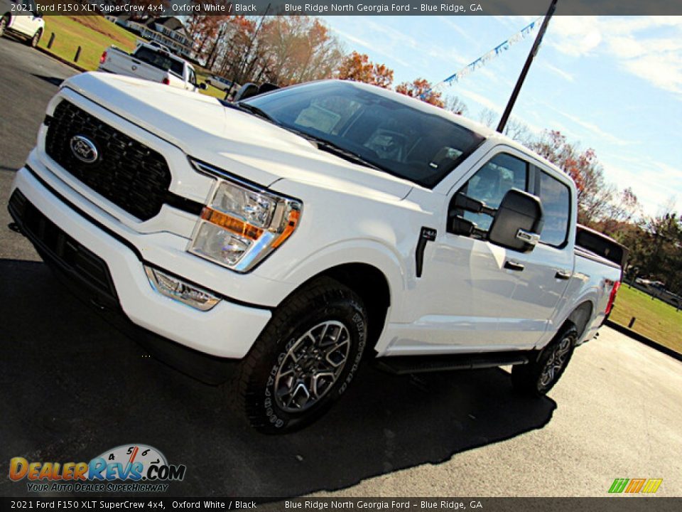 2021 Ford F150 XLT SuperCrew 4x4 Oxford White / Black Photo #27