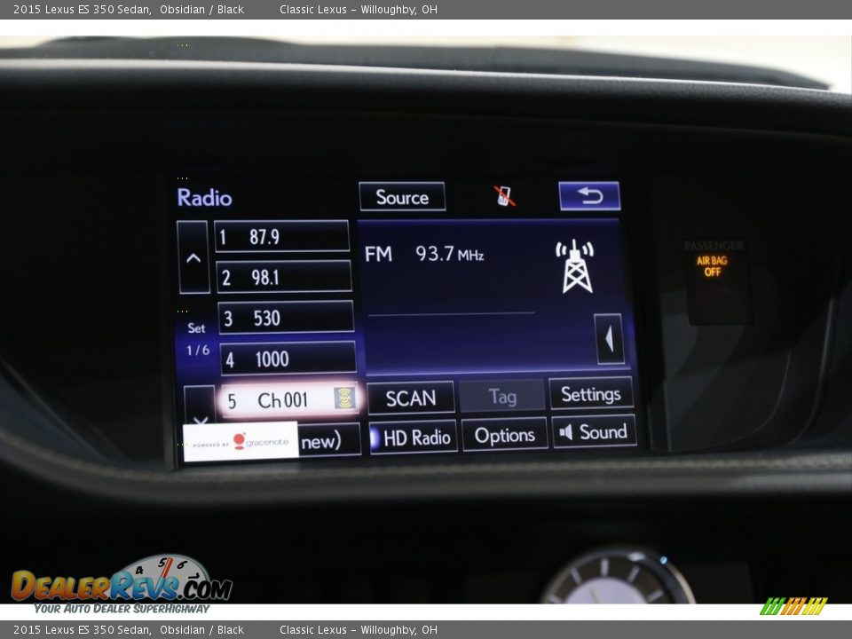 Controls of 2015 Lexus ES 350 Sedan Photo #13