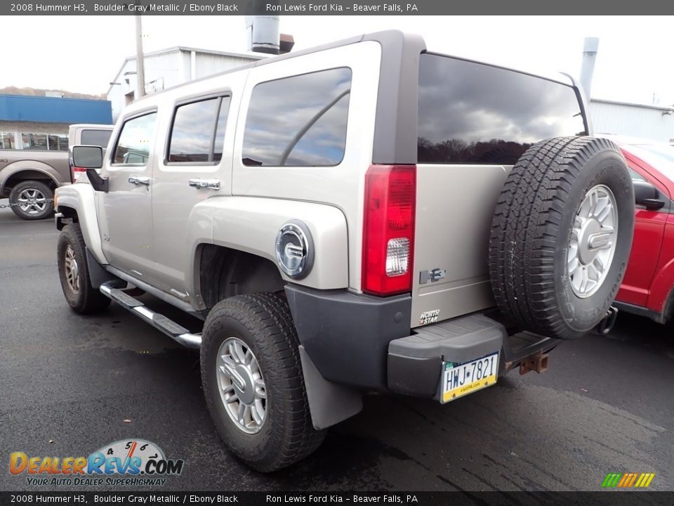 2008 Hummer H3 Boulder Gray Metallic / Ebony Black Photo #2