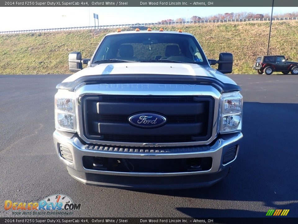 2014 Ford F250 Super Duty XL SuperCab 4x4 Oxford White / Steel Photo #5