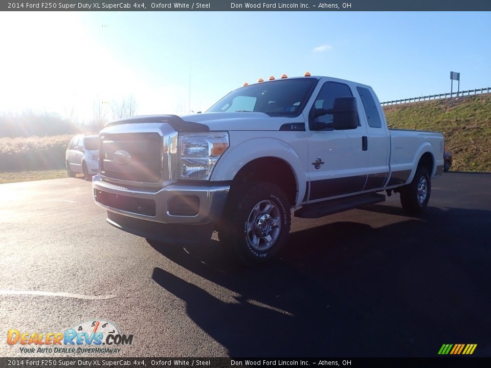 2014 Ford F250 Super Duty XL SuperCab 4x4 Oxford White / Steel Photo #8