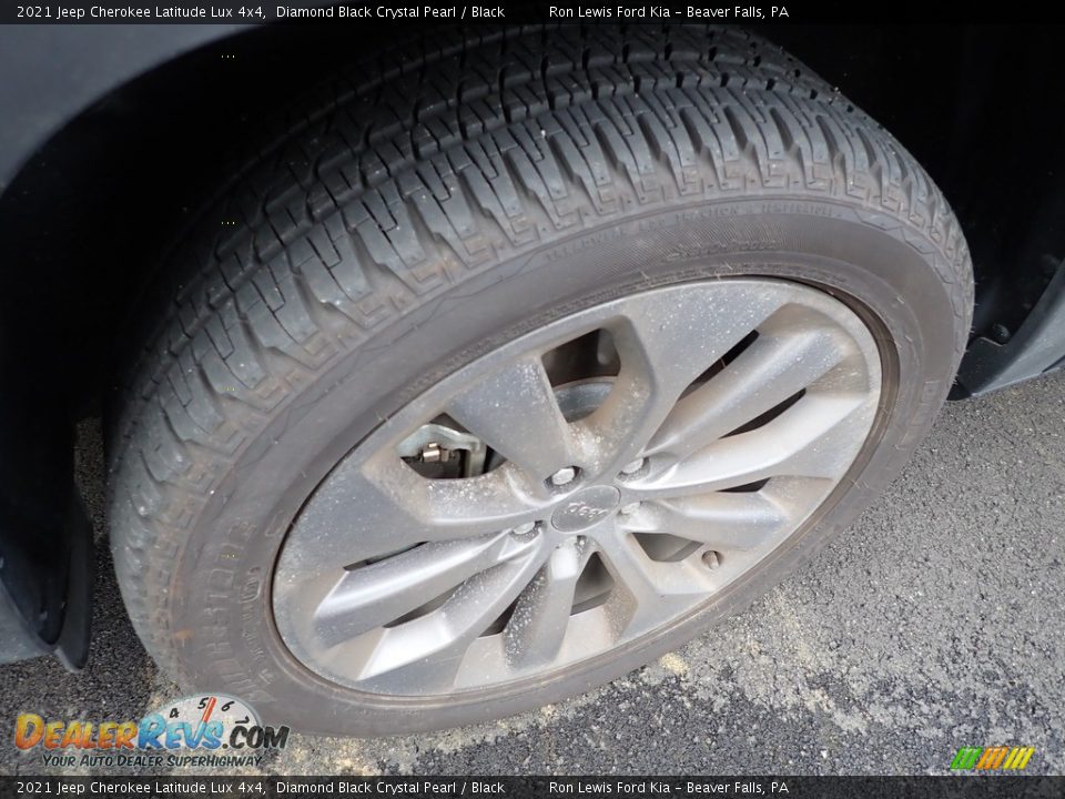 2021 Jeep Cherokee Latitude Lux 4x4 Diamond Black Crystal Pearl / Black Photo #5