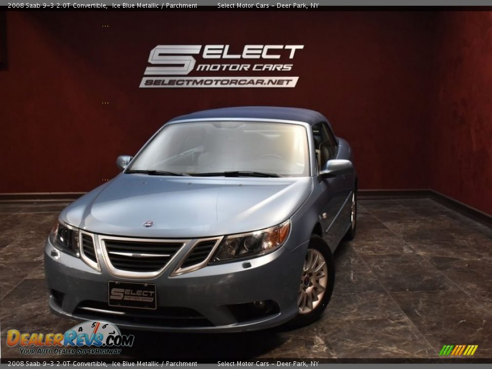 2008 Saab 9-3 2.0T Convertible Ice Blue Metallic / Parchment Photo #1