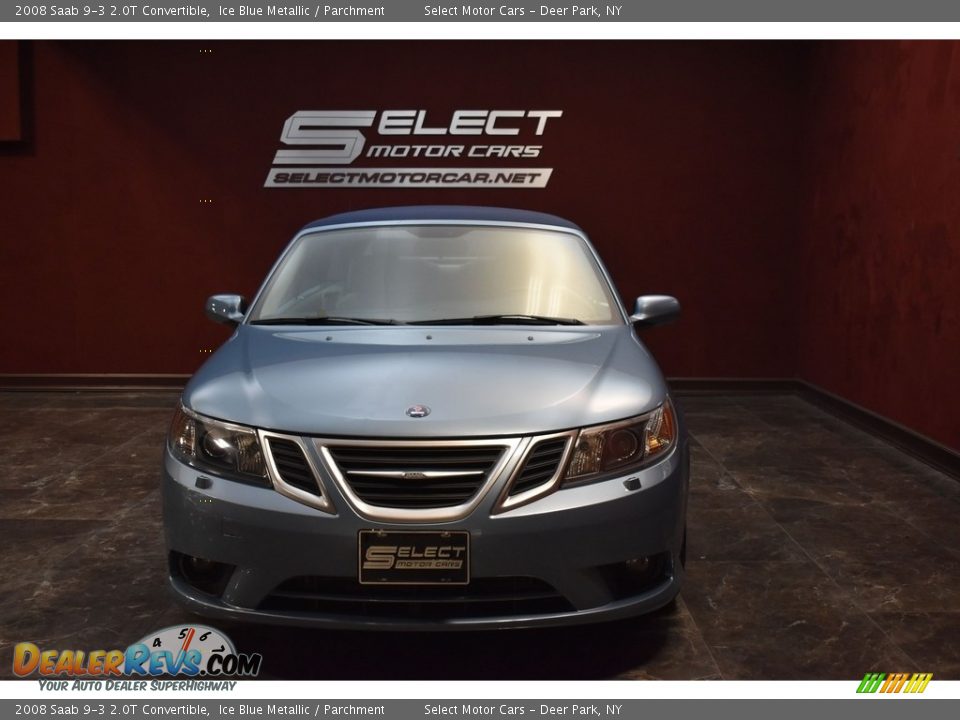 2008 Saab 9-3 2.0T Convertible Ice Blue Metallic / Parchment Photo #2