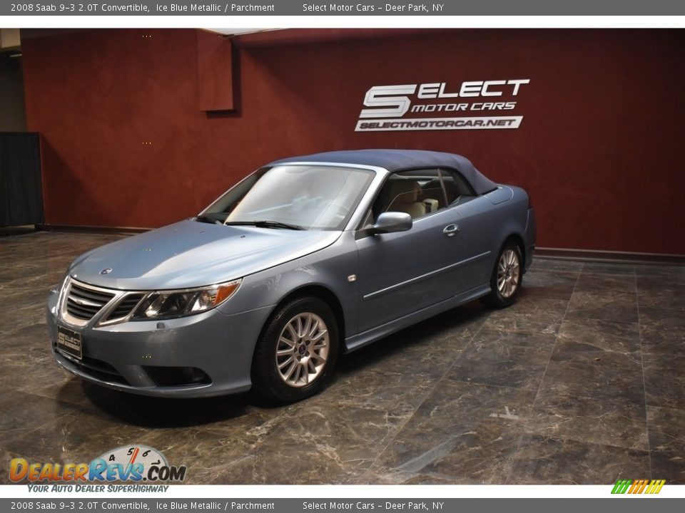 2008 Saab 9-3 2.0T Convertible Ice Blue Metallic / Parchment Photo #5