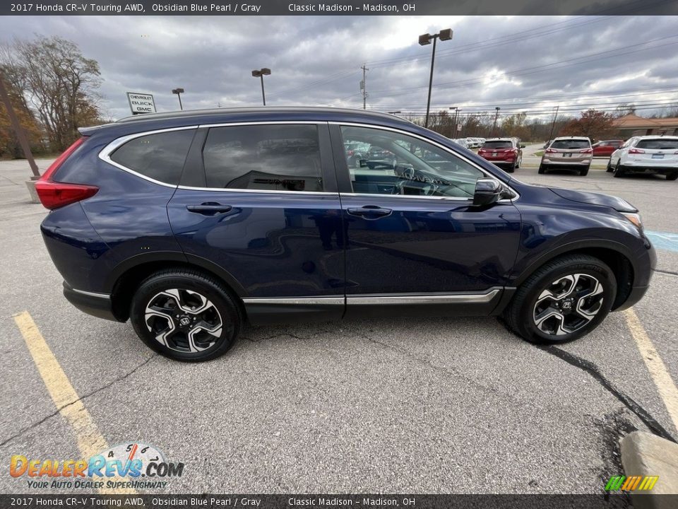 2017 Honda CR-V Touring AWD Obsidian Blue Pearl / Gray Photo #6