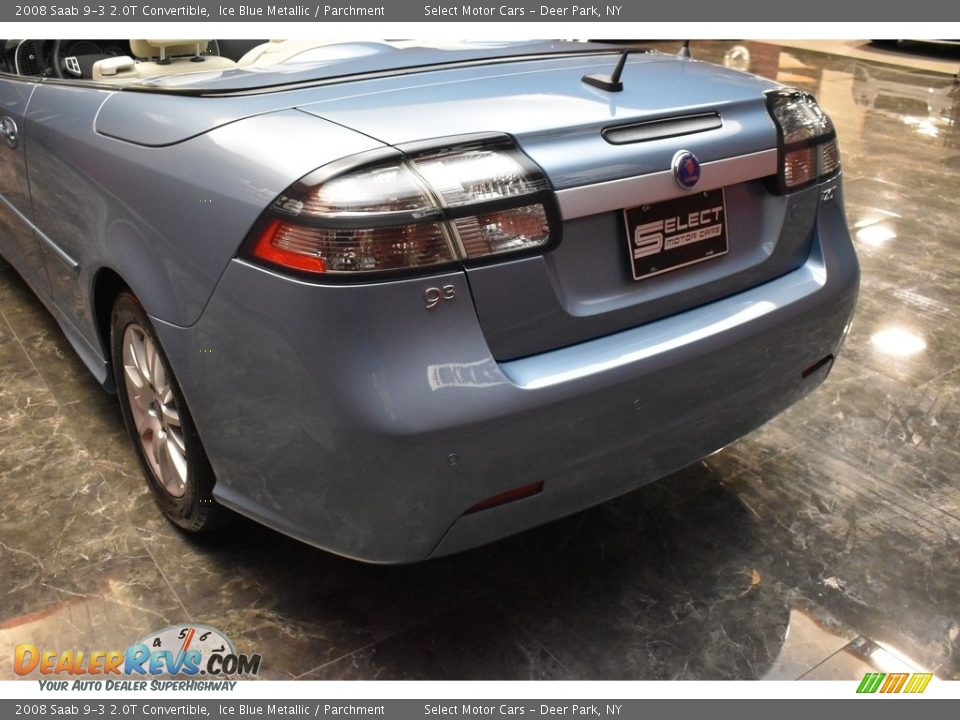 2008 Saab 9-3 2.0T Convertible Ice Blue Metallic / Parchment Photo #6