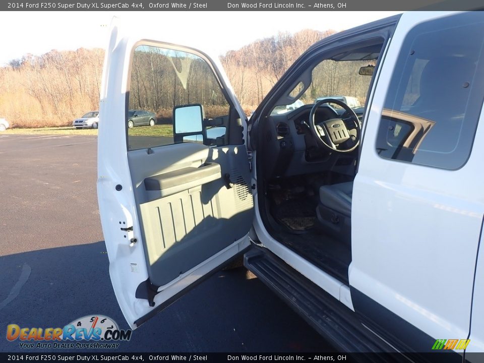 2014 Ford F250 Super Duty XL SuperCab 4x4 Oxford White / Steel Photo #19