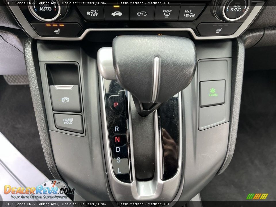2017 Honda CR-V Touring AWD Obsidian Blue Pearl / Gray Photo #11