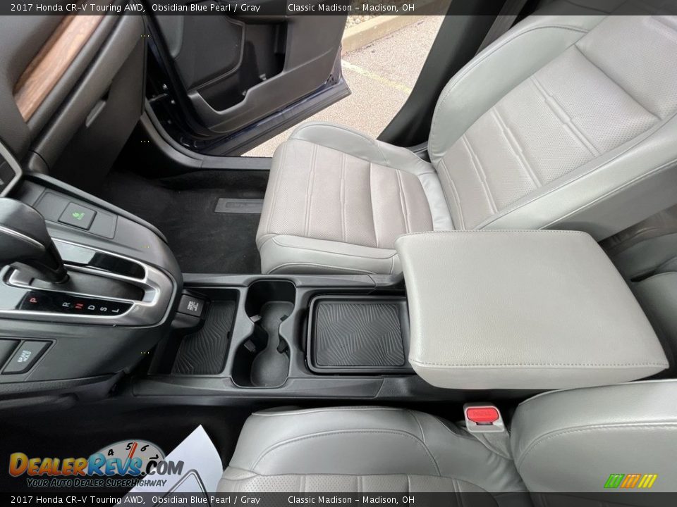 2017 Honda CR-V Touring AWD Obsidian Blue Pearl / Gray Photo #12