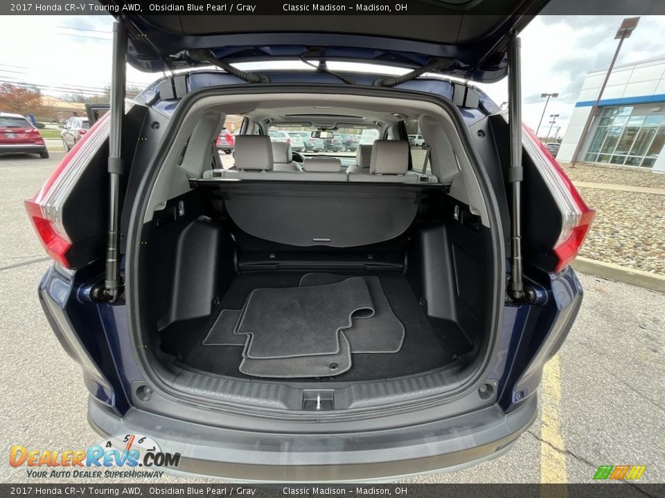 2017 Honda CR-V Touring AWD Obsidian Blue Pearl / Gray Photo #14