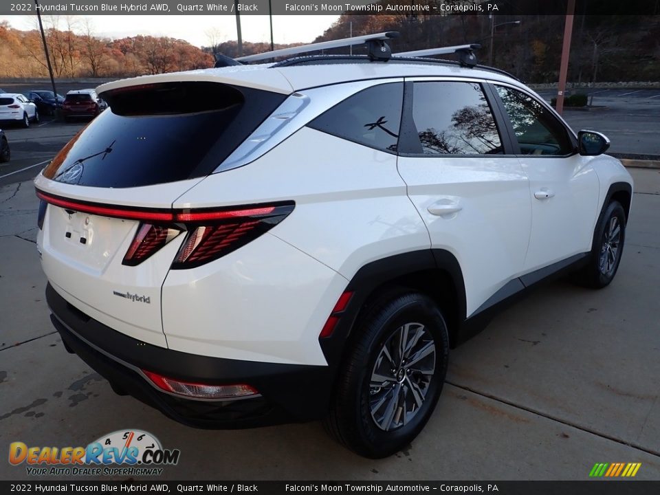 2022 Hyundai Tucson Blue Hybrid AWD Quartz White / Black Photo #2