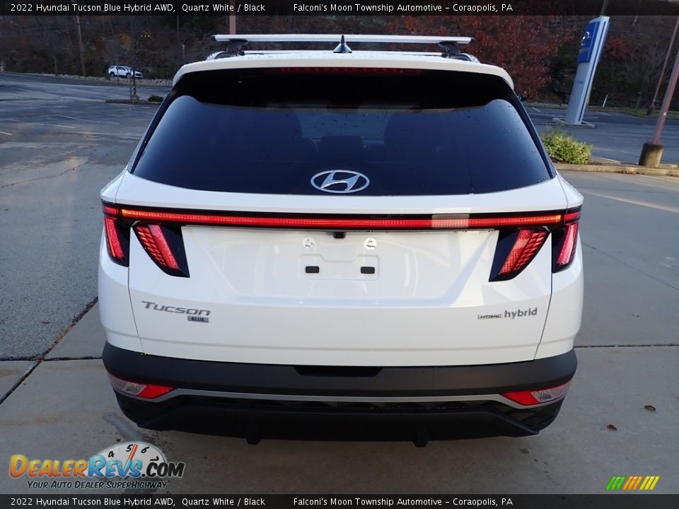 2022 Hyundai Tucson Blue Hybrid AWD Quartz White / Black Photo #3