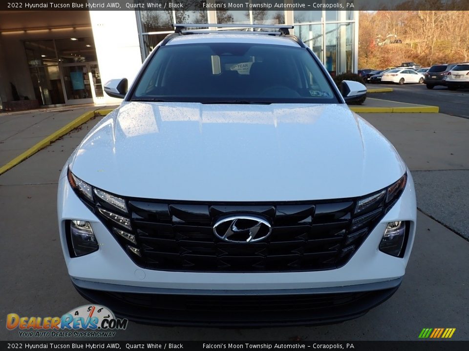 2022 Hyundai Tucson Blue Hybrid AWD Quartz White / Black Photo #8