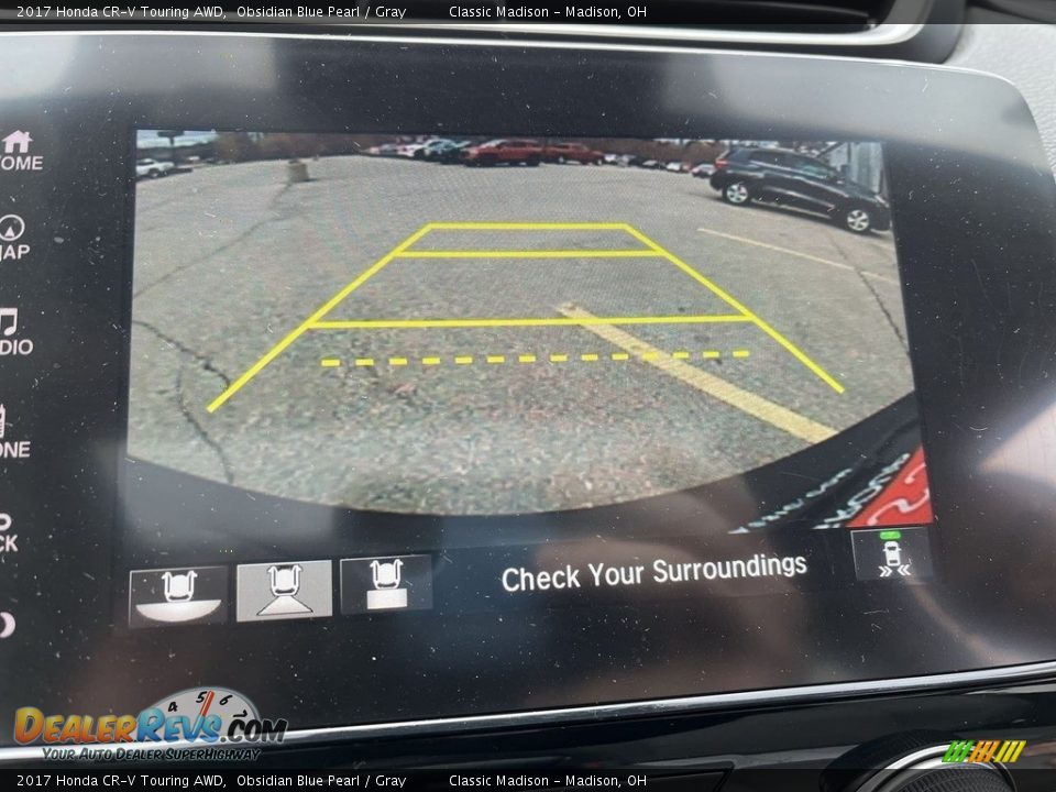 2017 Honda CR-V Touring AWD Obsidian Blue Pearl / Gray Photo #22