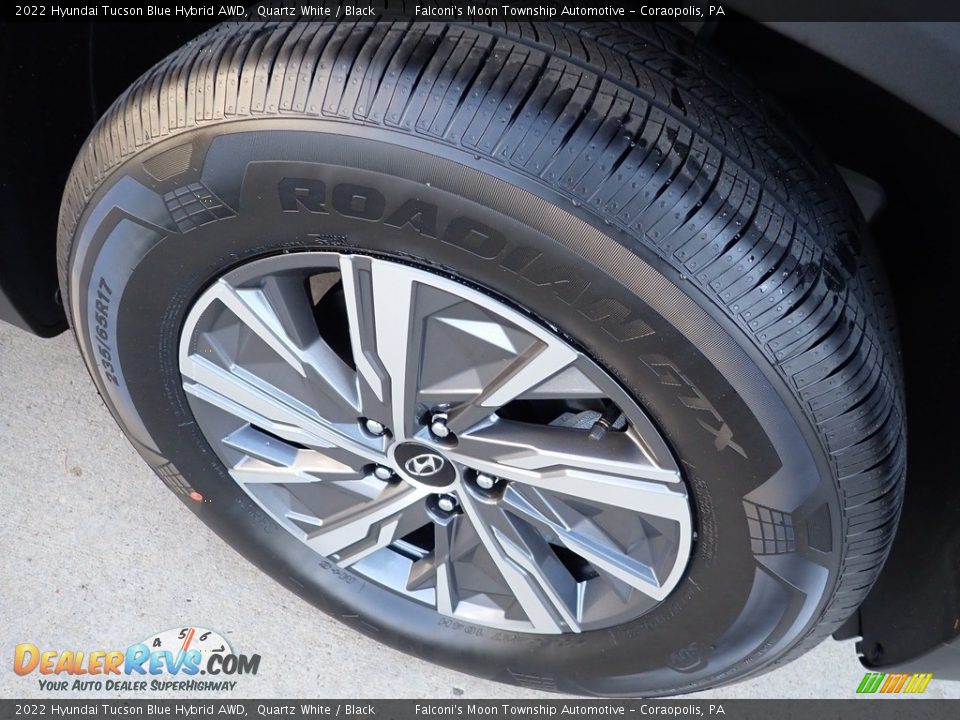 2022 Hyundai Tucson Blue Hybrid AWD Quartz White / Black Photo #10