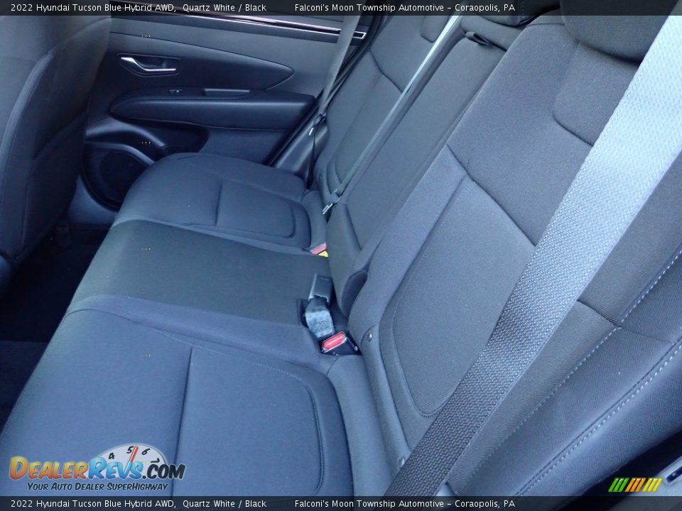 2022 Hyundai Tucson Blue Hybrid AWD Quartz White / Black Photo #14