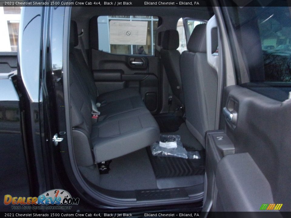 2021 Chevrolet Silverado 1500 Custom Crew Cab 4x4 Black / Jet Black Photo #20