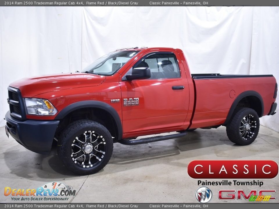 2014 Ram 2500 Tradesman Regular Cab 4x4 Flame Red / Black/Diesel Gray Photo #1