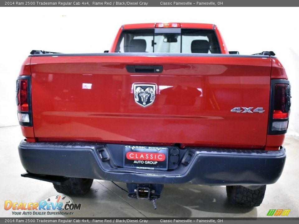 2014 Ram 2500 Tradesman Regular Cab 4x4 Flame Red / Black/Diesel Gray Photo #3