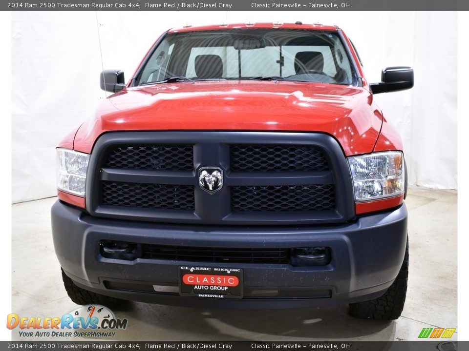 2014 Ram 2500 Tradesman Regular Cab 4x4 Flame Red / Black/Diesel Gray Photo #4