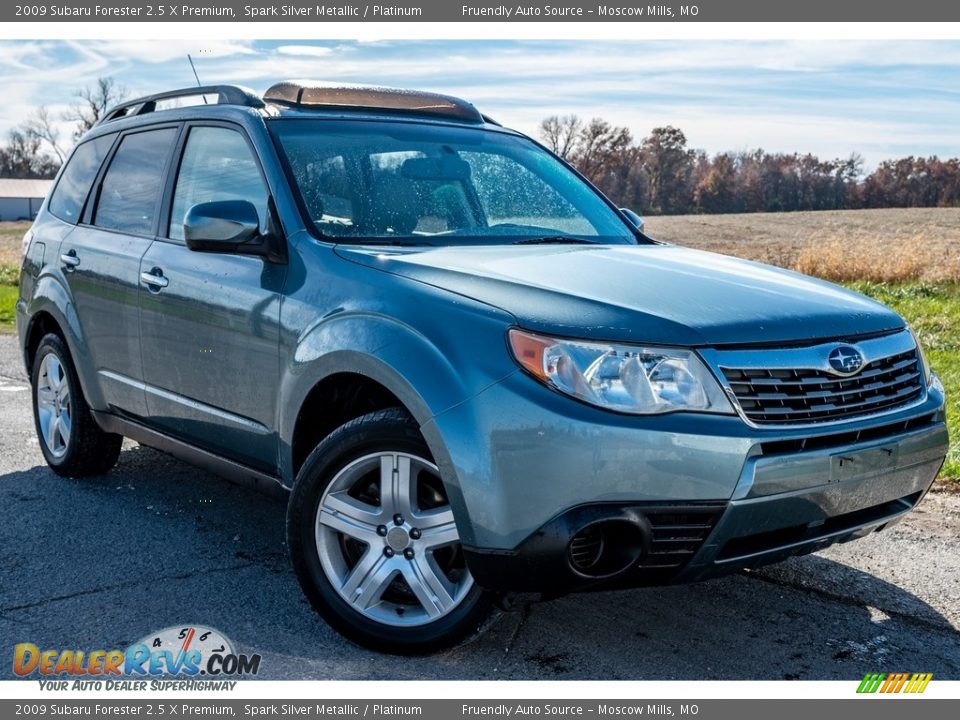 2009 Subaru Forester 2.5 X Premium Spark Silver Metallic / Platinum Photo #1