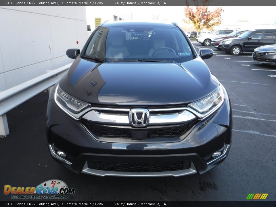 2018 Honda CR-V Touring AWD Gunmetal Metallic / Gray Photo #5