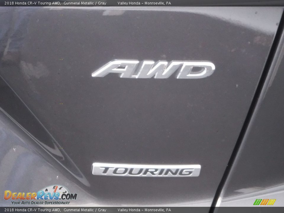 2018 Honda CR-V Touring AWD Gunmetal Metallic / Gray Photo #8