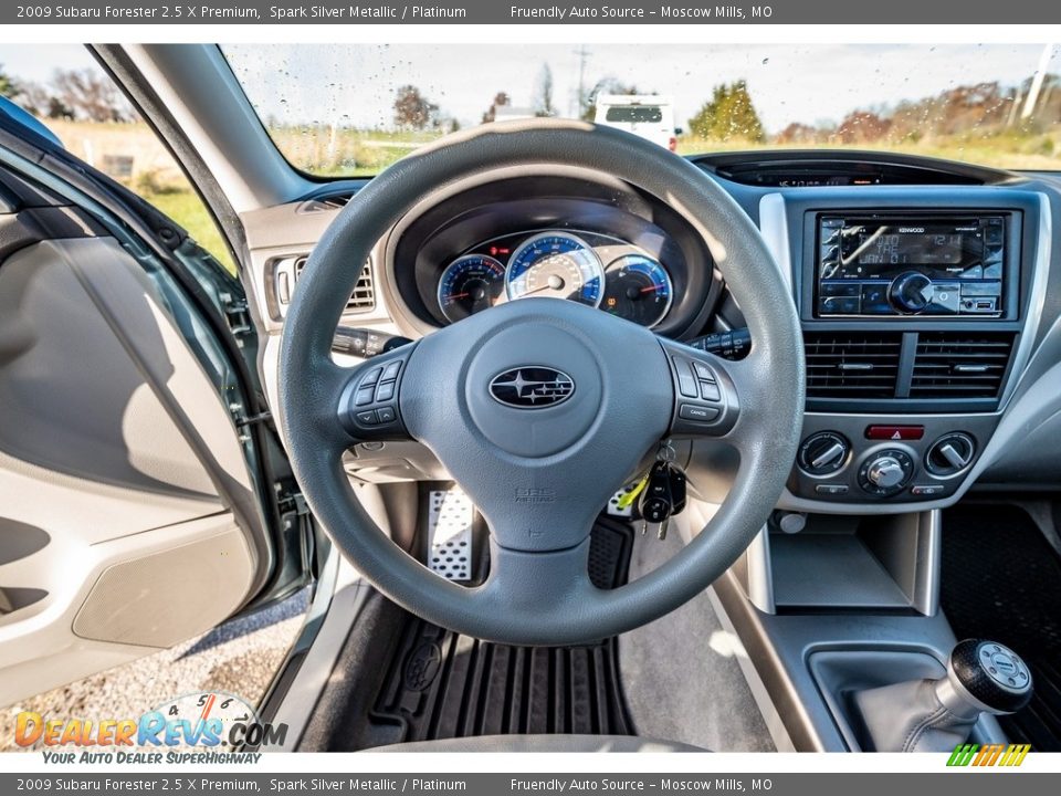 2009 Subaru Forester 2.5 X Premium Spark Silver Metallic / Platinum Photo #33