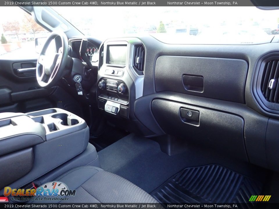 2019 Chevrolet Silverado 1500 Custom Crew Cab 4WD Northsky Blue Metallic / Jet Black Photo #15