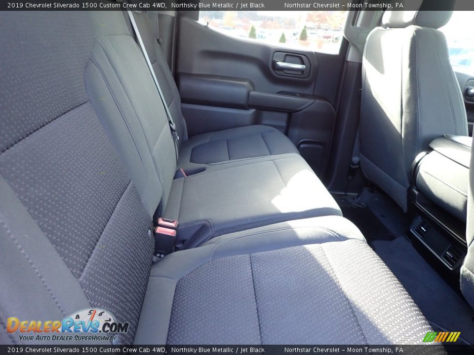 2019 Chevrolet Silverado 1500 Custom Crew Cab 4WD Northsky Blue Metallic / Jet Black Photo #17