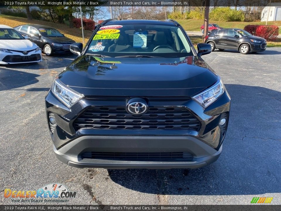 2019 Toyota RAV4 XLE Midnight Black Metallic / Black Photo #3