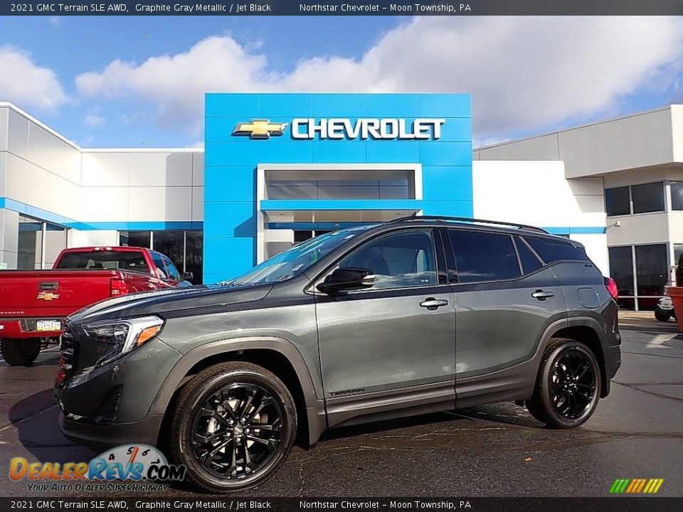 2021 GMC Terrain SLE AWD Graphite Gray Metallic / Jet Black Photo #1