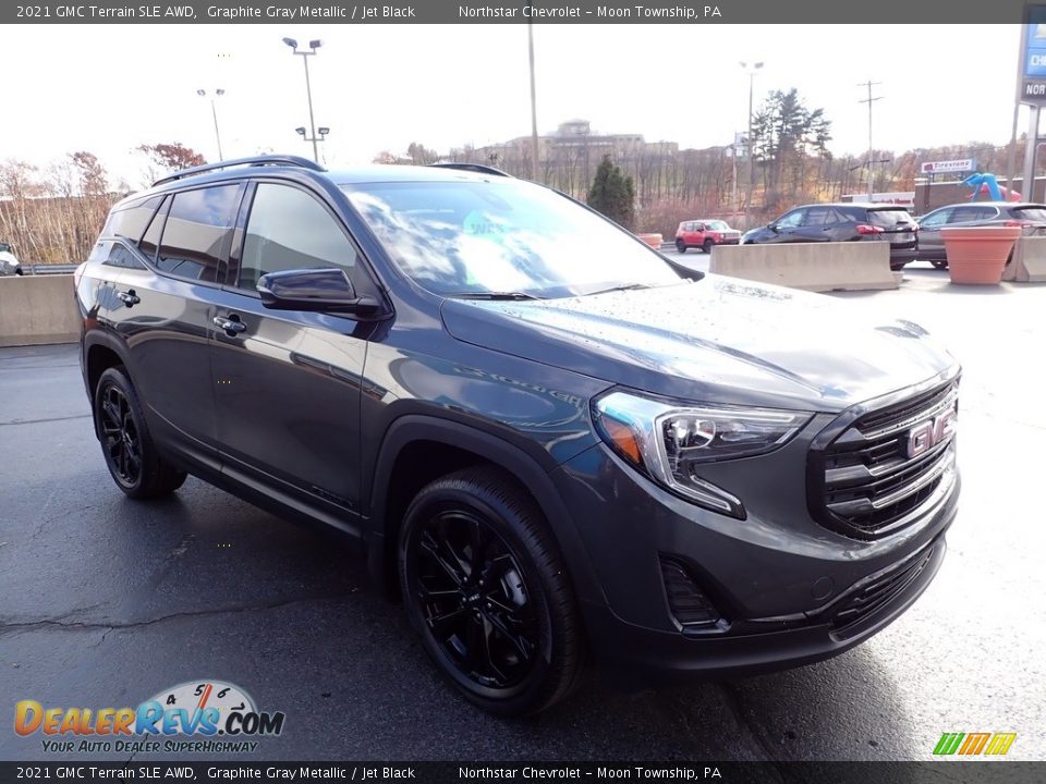 2021 GMC Terrain SLE AWD Graphite Gray Metallic / Jet Black Photo #11