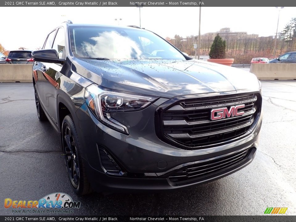 2021 GMC Terrain SLE AWD Graphite Gray Metallic / Jet Black Photo #12