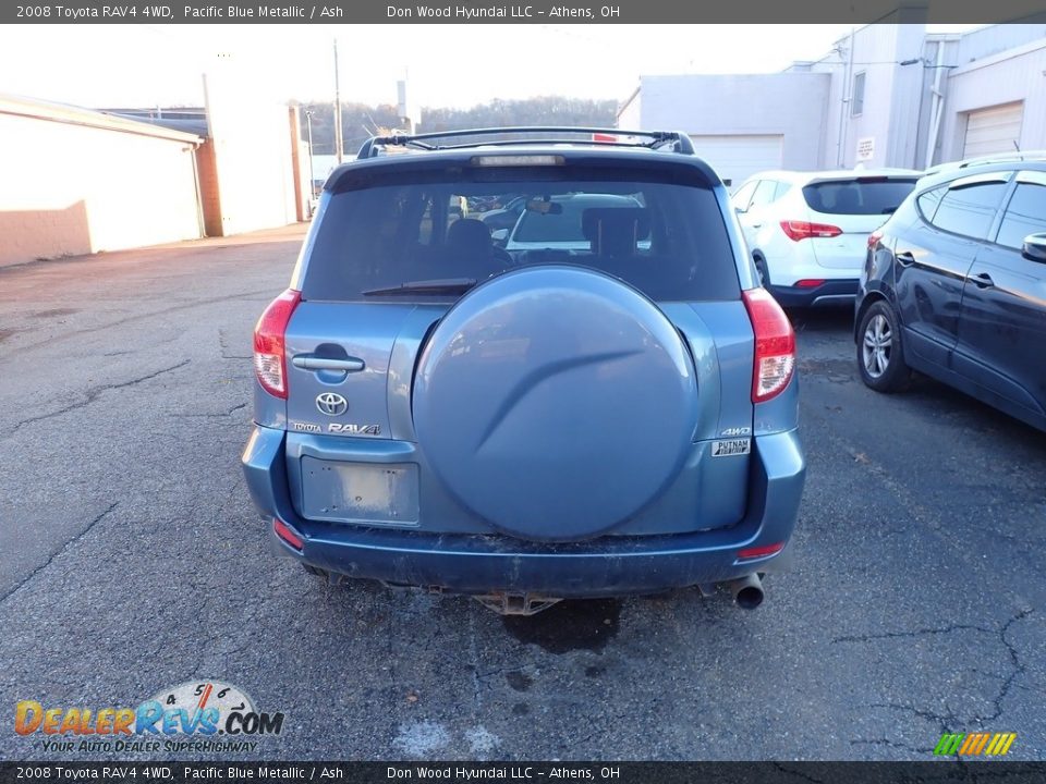 2008 Toyota RAV4 4WD Pacific Blue Metallic / Ash Photo #10