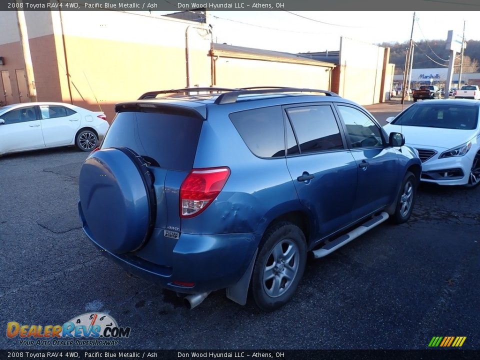 2008 Toyota RAV4 4WD Pacific Blue Metallic / Ash Photo #11