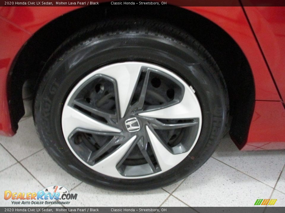 2020 Honda Civic LX Sedan Molten Lava Pearl / Black Photo #6