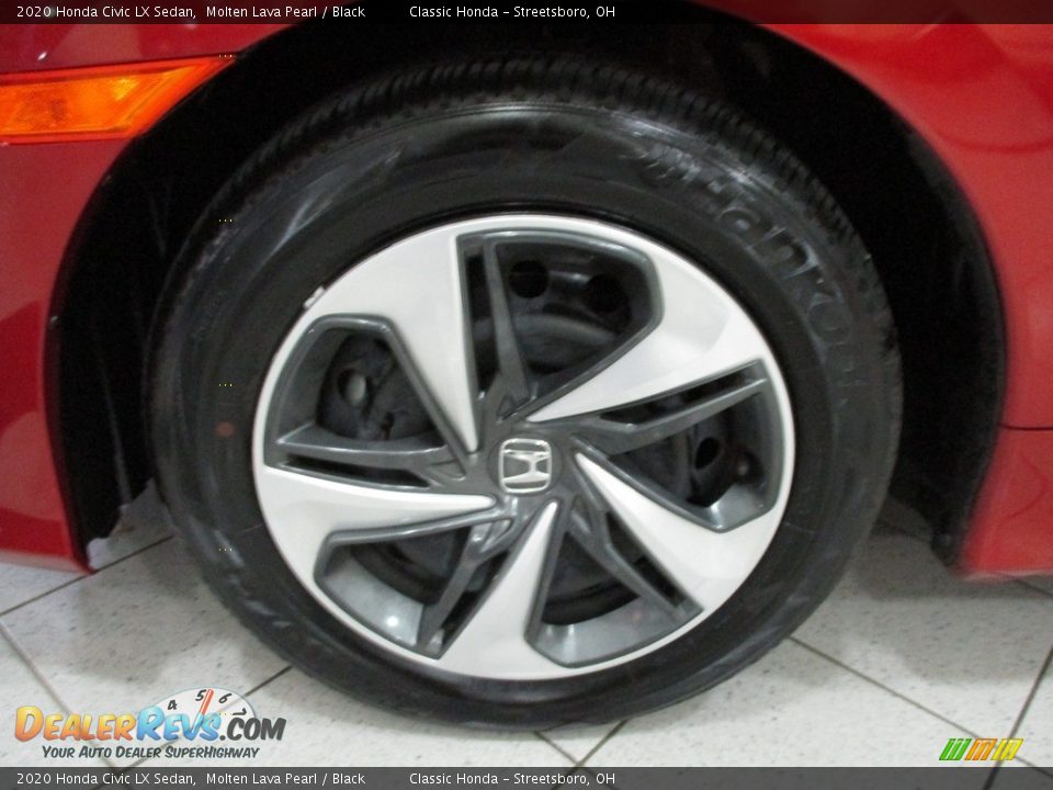 2020 Honda Civic LX Sedan Molten Lava Pearl / Black Photo #12